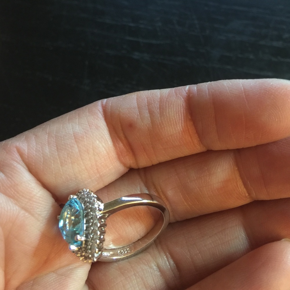 Final Markdown 8.52CT Aquamarine Ring - Picture 2 of 3
